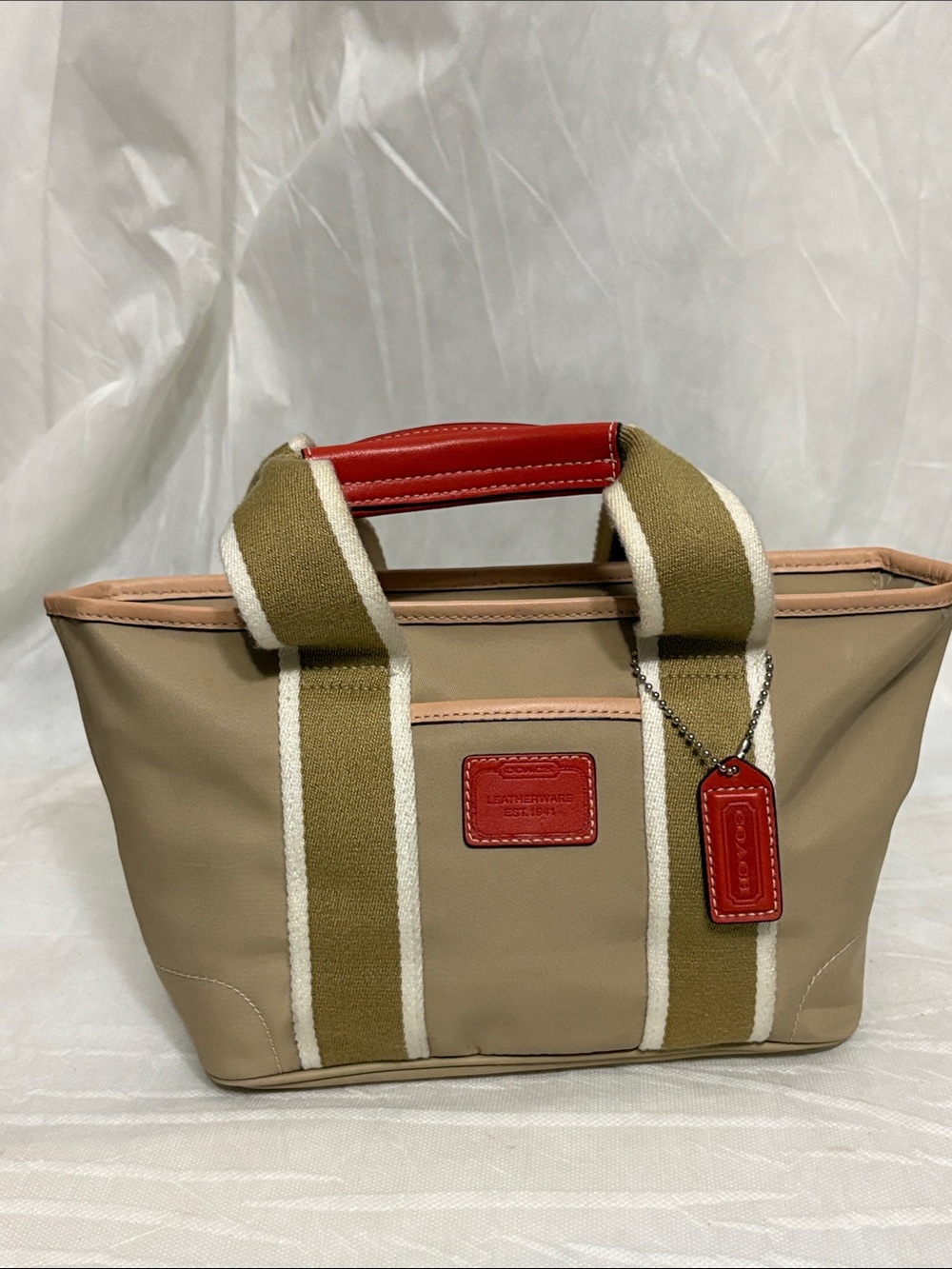 Coach Hamptons Vintage Nylon Mini Tote